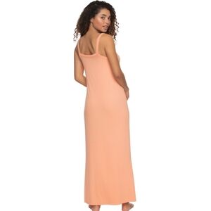 Chic Peach Sleeveless Maxi Dress